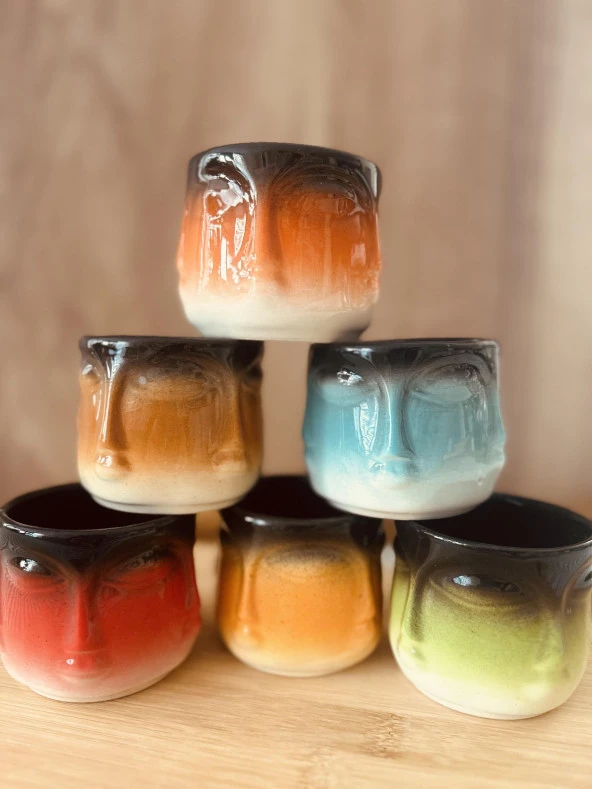 Face Rengarenk 6lı Kupa Seti - 2