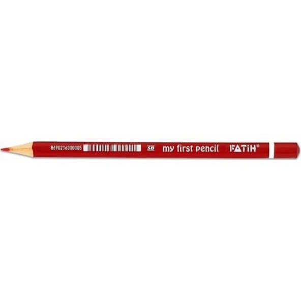 Fatih İlk Kalemim Kırmızı Kalem Üç Köşeli Jumbo 1 Adet