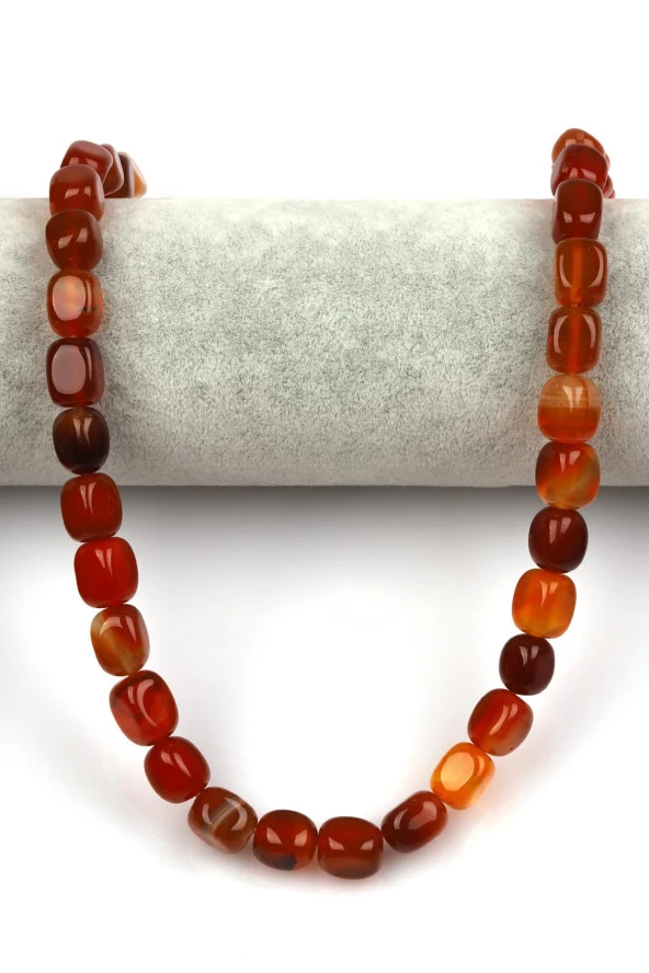 Akik Doğal Taş Dizi 8 x 12 mm Şekilsiz Kesim - Resim 2