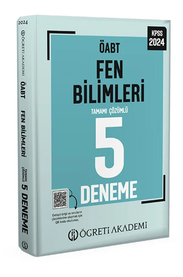 Öğreti 2024 ÖABT Fen Bilimleri Öğretmenliği 5 Deneme Öğreti Akademi