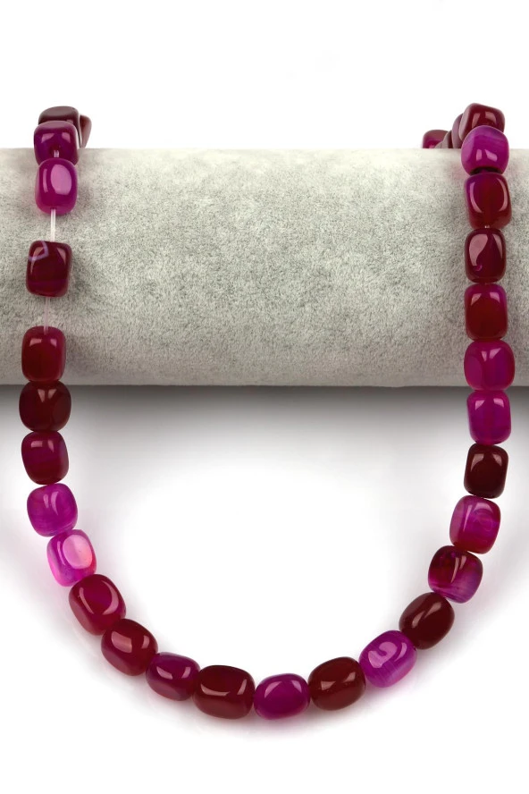 Akik Doğal Taş Dizi 8 x 12 mm Şekilsiz Kesim - Resim 2