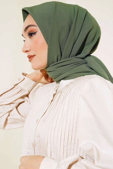 Medine İpeği Eşarp Çağla Yeşili - Resim 2