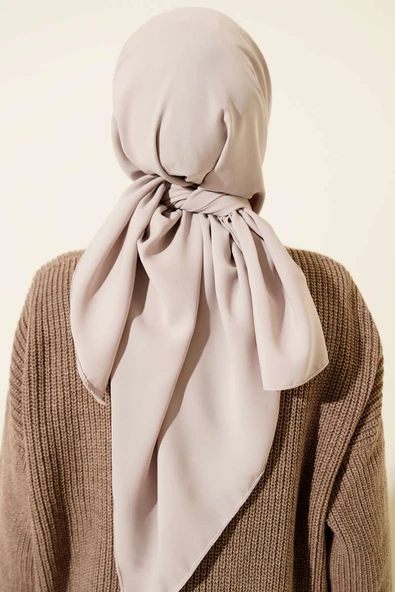Medine İpeği Eşarp Kum Beji - Resim 3