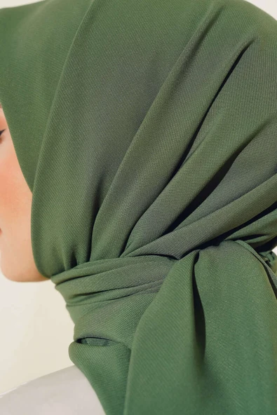 Medine İpeği Eşarp Çağla Yeşili - Resim 4