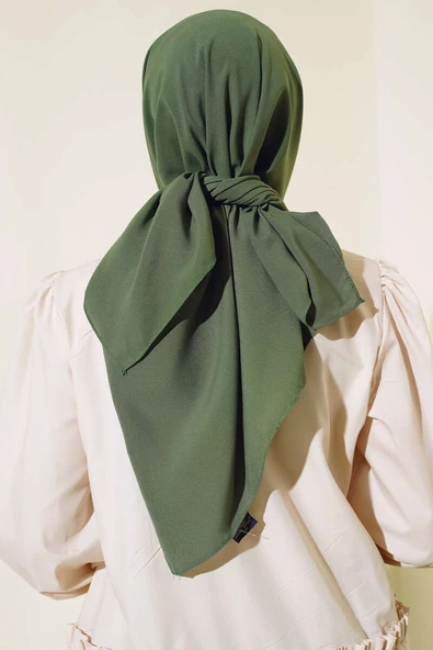 Medine İpeği Eşarp Çağla Yeşili - Resim 3