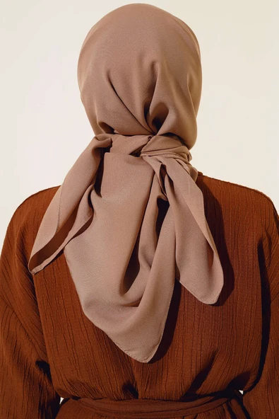 Medine İpeği Eşarp Bronz - Resim 3