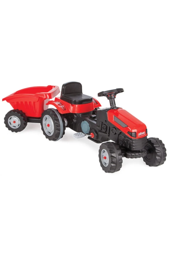 Pilsan 07-316 Active Römorklu Kırmızı Pedallı Traktör ürün görseli