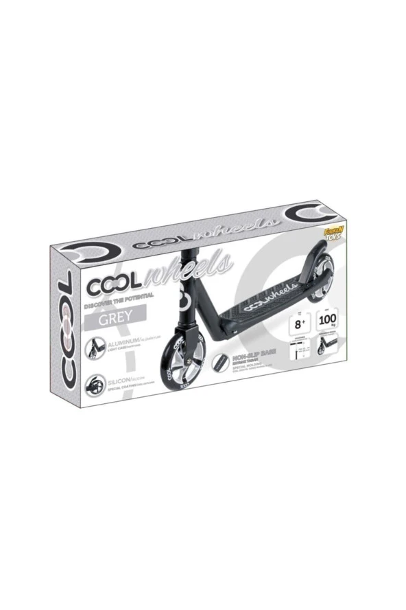 Furkan Toys Cool Wheels Scooter 8+ Grey - Resim 4