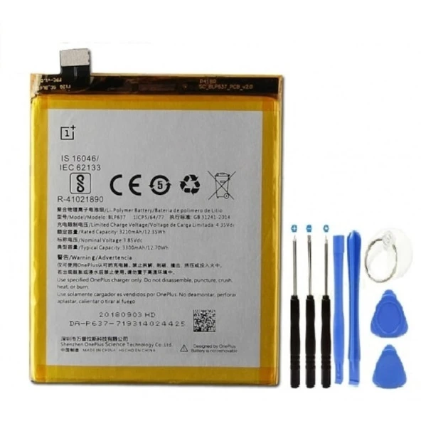 Oneplus 5 Pil Batarya + Tamir Seti Blp637