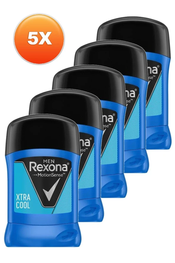 Rexona Men Extra Cool Stick Deo 50 ml 5 Adet