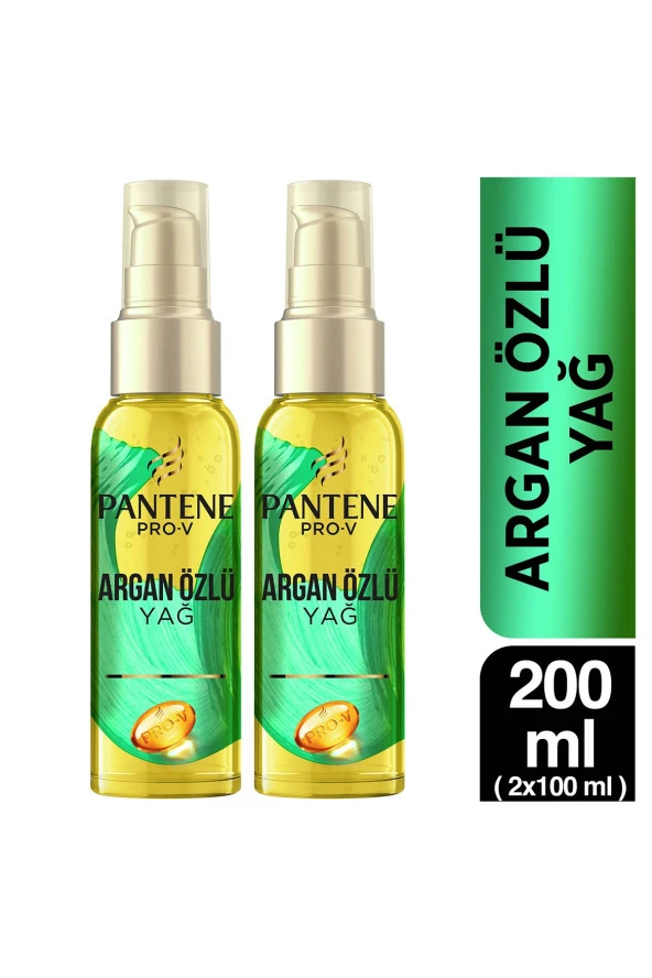 Pantene Doğal Sentez Saç Bakım Serum Argan Yağ Elixir 100 ml 2 Adet