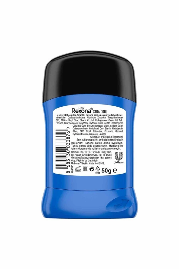 Rexona Men Stick Deodorant Xtra Cool 50 gr 2 Adet - 5
