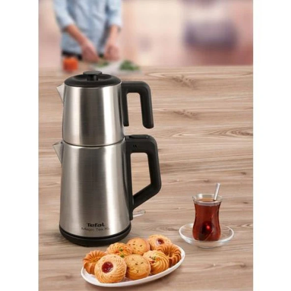 Tefal Magic Tea XL BJ561DTR 1650 W Çelik Çay Makinesi - 2