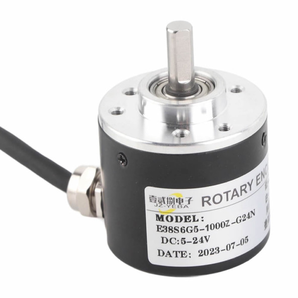 E38S6G5-1000Z-G24N 1000 Pals Optik Enkoder DC 5V/24V Rotary Döner Encoder, AB 2 Fazlı Motor
