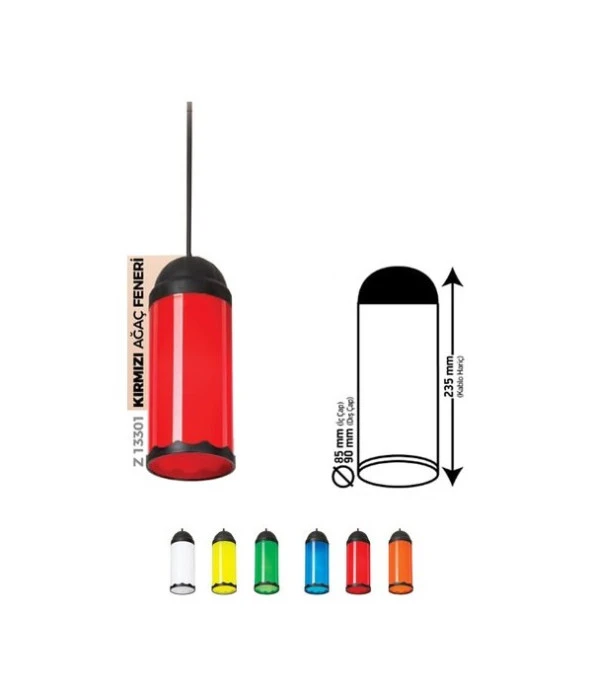 Zerpa Kırmızı Ağaç Feneri Z 13304