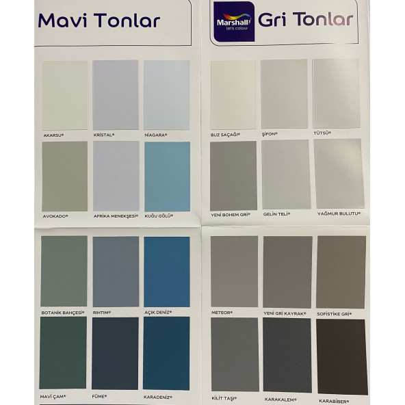 Marshall FİT SİLİKONLU İPEK MAT BOYA (silinebilir) 3,5 KG - 5