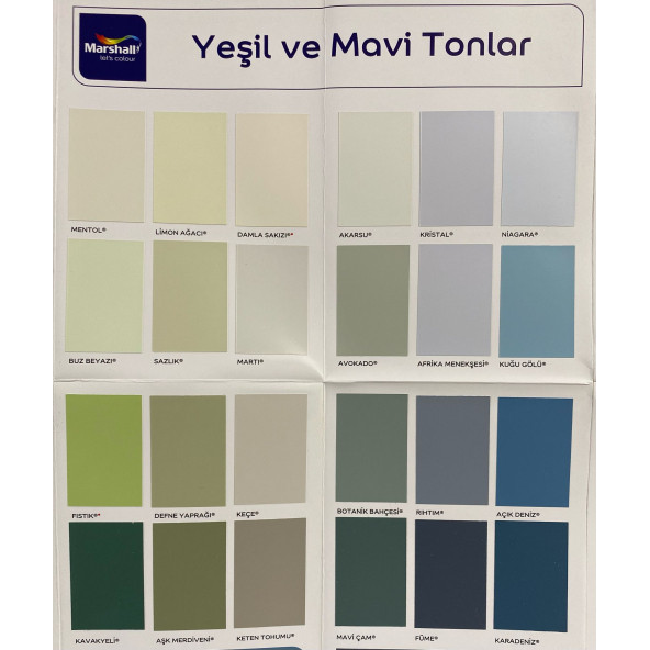 Marshall FİT SİLİKONLU İPEK MAT BOYA (silinebilir) 3,5 KG - 6