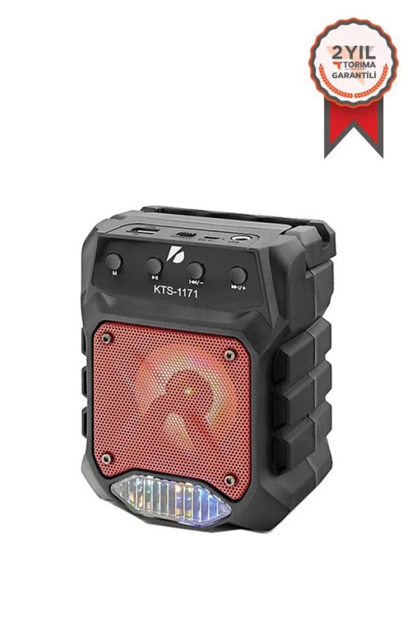 Kts-1171 Mikrofonlu Ledli Bluetooth Hoparlör Usb-Tf-Fm-Bluetooth