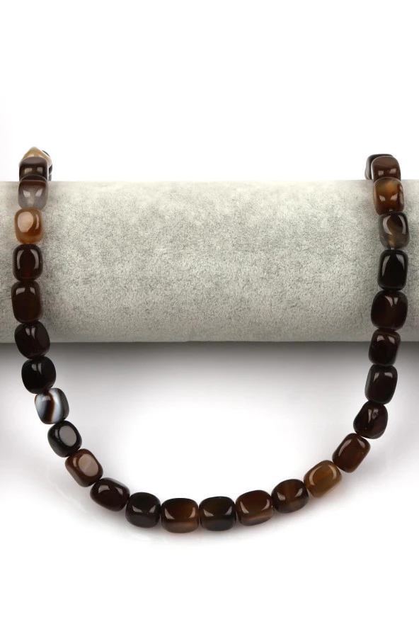 Akik Doğal Taş Dizi 8 x 12 mm Şekilsiz Kesim - Resim 2