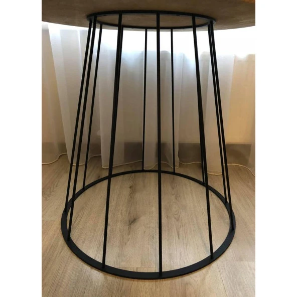 Yuvarlak Yemek Masası Metal Masa Ayağı Tel Ayak - 5