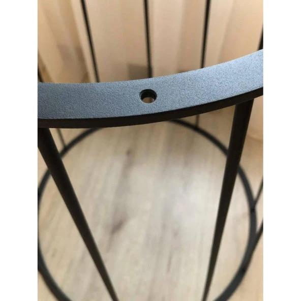 Yuvarlak Yemek Masası Metal Masa Ayağı Tel Ayak - 6