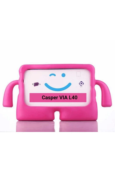 CASPER Via L40-G 10.4 inç Uyumlu Fuchsia iBuy Standlı Eğlenceli Çocuk Ruhlu Tablet Kılıfı - Resim 7
