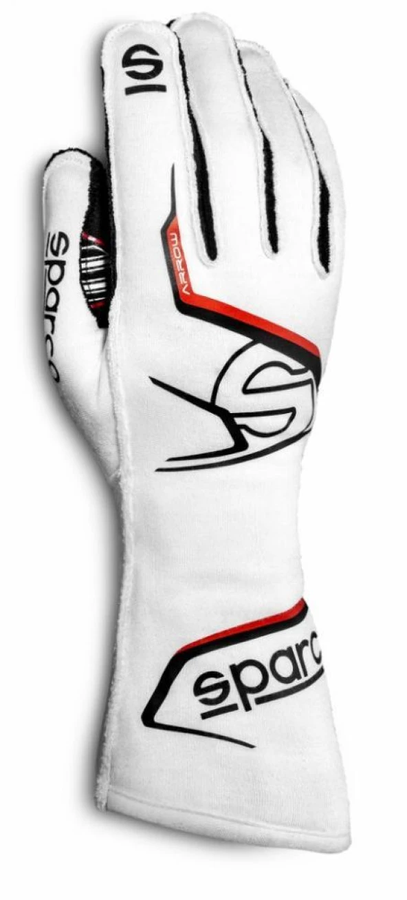 SPARCO ARROW ELDİVEN FİA ONAYLI BEYAZ SİYAH 12  NUMARA ürün görseli 1