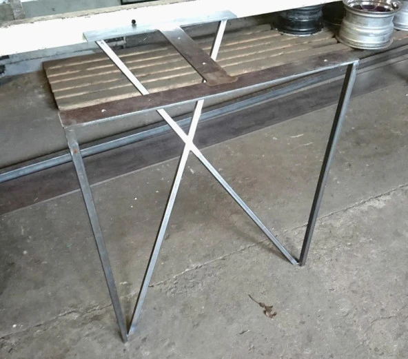 Tel Ayak Metal Masa Ayağı Ahşap Çalışma Masası Ayağı - 3