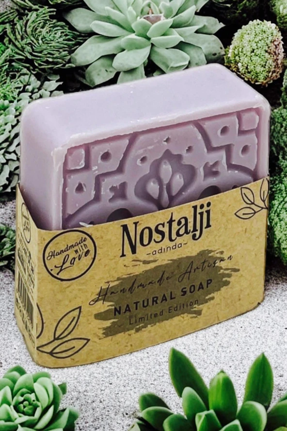 Nostalji Adında (%100 El Yapımı) Lavanta Hamam Banyo Sabunu 110gr - 2