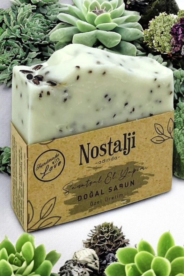 Nostalji Adında (%100 El Yapımı) Siyah Pirinçli Hamam Banyo Sabunu 110gr - 2