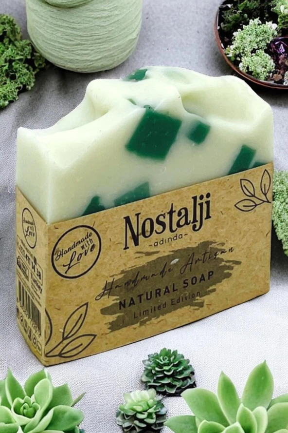 Nostalji Adında (%100 El Yapımı) Nane Yağlı Hamam Banyo Sabunu 110gr - 2