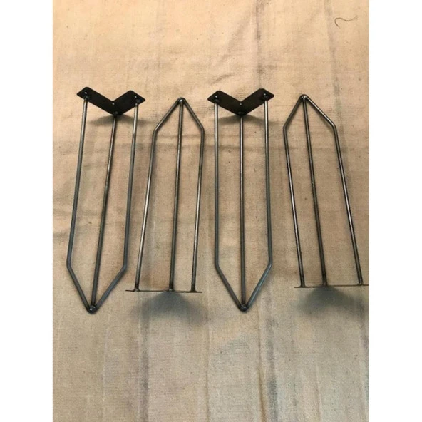 Dresuar Metal Ayak Ahşap Masa Ayağı Firkete Ayak - Resim 3