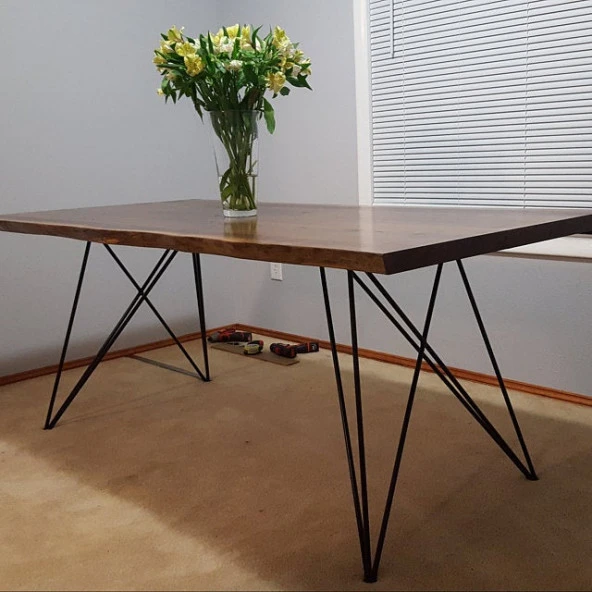 Tel Masa Ayağı Metal Masa Ayağı Kelebek Tasarım - Resim 6