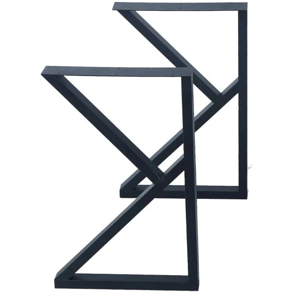 Metal Ayak Çalışma Masası Kütük Masa Ayağı Metal Mobilya Ayağı - Resim 2