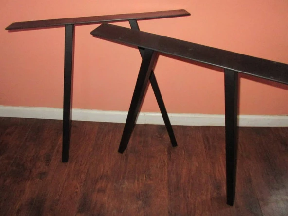 Masif Masa Ayağı Kütük Masa Ayağı Metal Ayak - 2