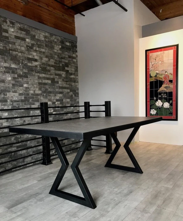 Bahçe Masası Ayağı Mermer Masa Ayağı Papyon Tasarım - Resim 2