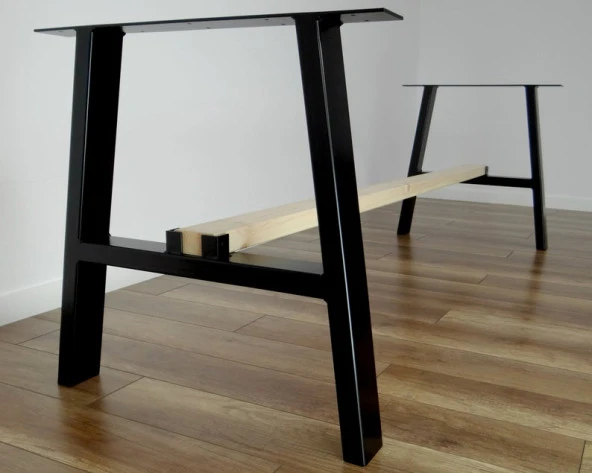 Yemek Masası Ayakları Kütük Masa Ayağı Metal Masa Bacağı - Resim 2