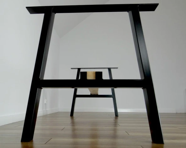 Yemek Masası Ayakları Kütük Masa Ayağı Metal Masa Bacağı - Resim 3