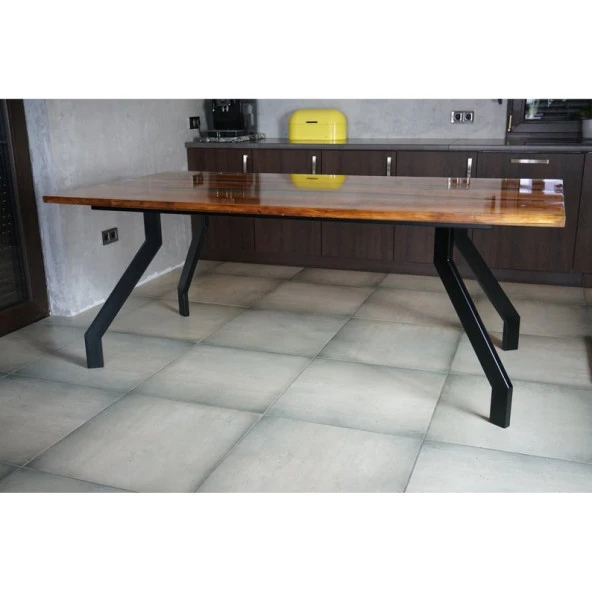 Siyah Metal Mobilya Ayağı Mermer Masa Ayağı Ahşap Masa Ayağı - Resim 2