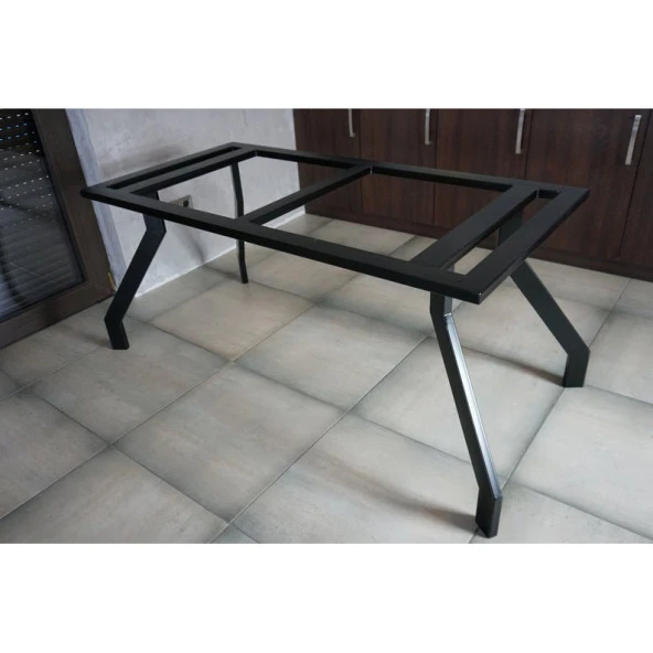 Siyah Metal Mobilya Ayağı Mermer Masa Ayağı Ahşap Masa Ayağı - Resim 4