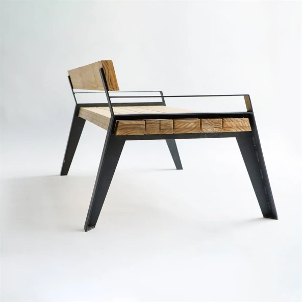 Bahçe Bank Ayağı Ahşap Oturma Bankı Bahçe Bankı - 3