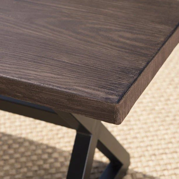 Masif Ahşap Bench Antre Bankları Dış Mekan Ahşap Bank - 4