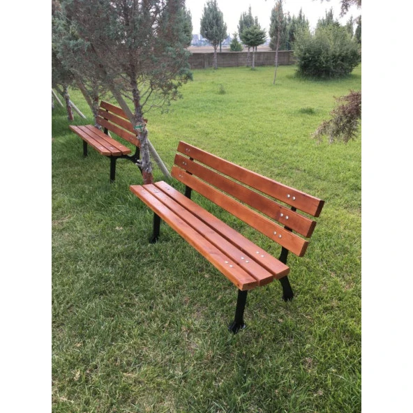 Döküm Bank Ayağı Ahşap Bahçe Bankı Park Oturma Bankları - 2