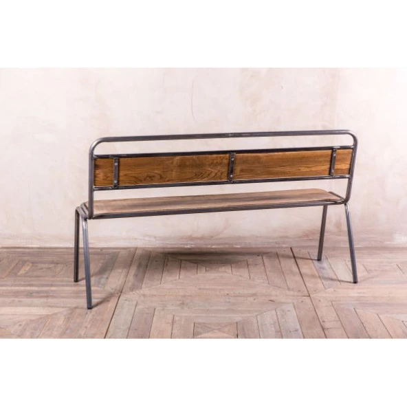 Profil Bank Ayağı Ahşap Bahçe Bankı Sırtlı Bank Takımı - 3