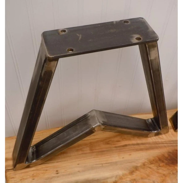 Park Bahçe Oturma Bankı Ahşap Metal Bank Ayağı - 4