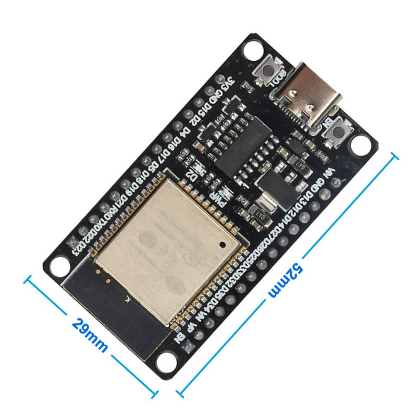 ESP32 Wifi ve Bluetooth Modül Geliştirme Kartı ESP32-WROOM-32 32 Bit 240Mhz 4 MByte Flash CH341 Usb