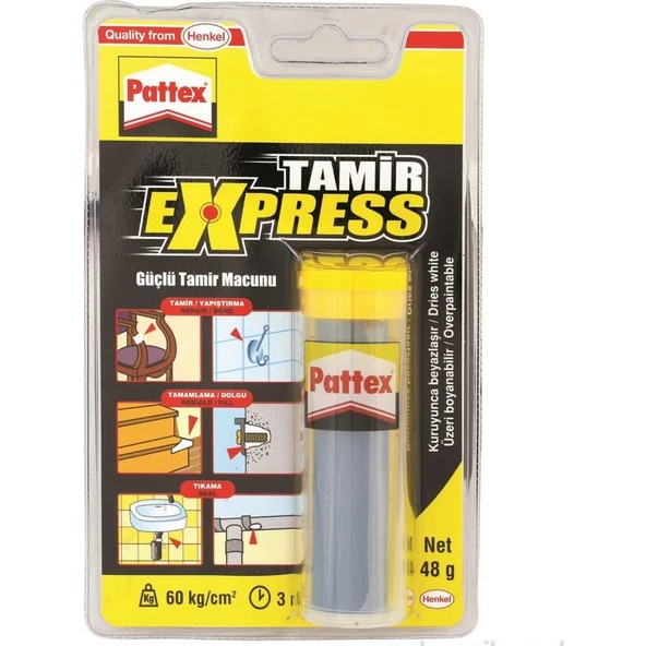 Pattex Güçlü Tamir Macunu Tamir Express 48 Gram ürün görseli