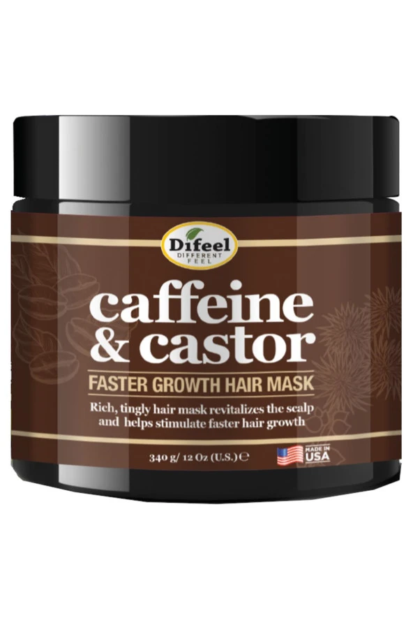 Difeel Caffeine & Castor Saç Maskesi 340GR