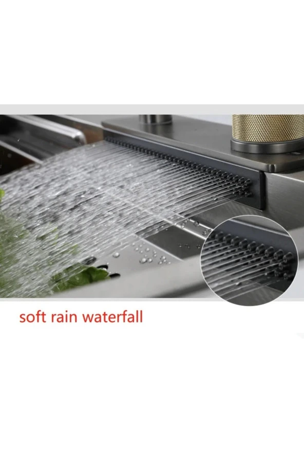 Bataryalı Akıllı Teknolojik Pratik Paslanmaz Füme Eviye Seti - 8