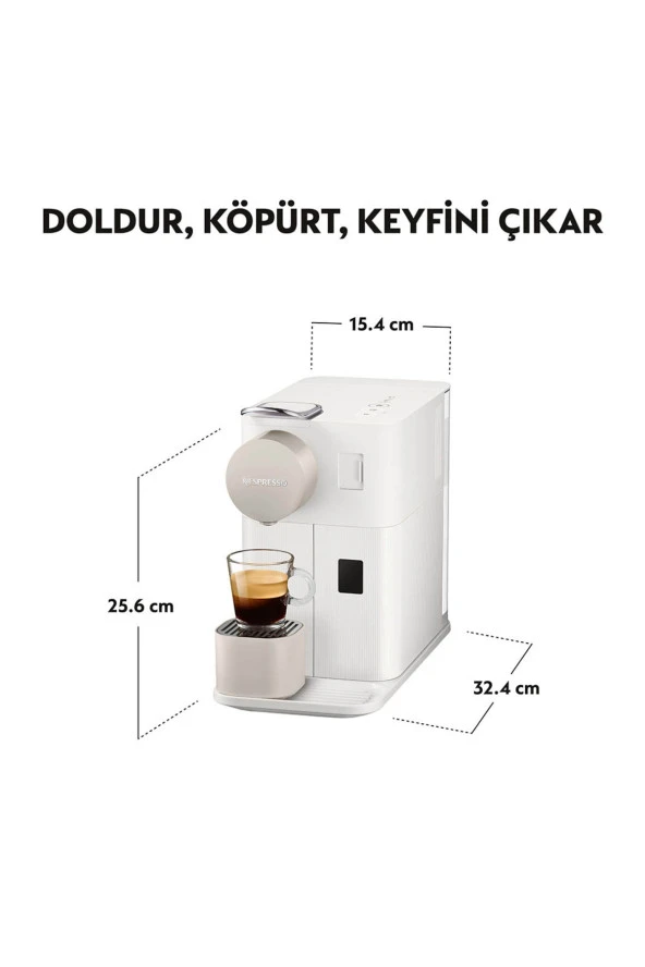 Nespresso F121 Lattissima One White Kahve Makinesi - 3